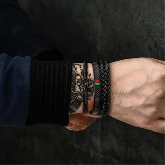 Stainless Steel Bracelets for Men, Gold Bracelets for Men, Imperial Crown Mens - Picture 4 of 5